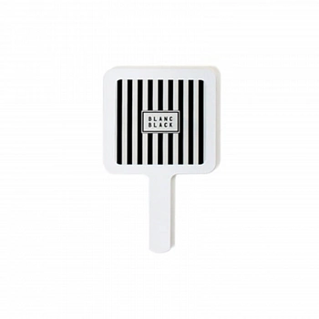 Полосатое квадратное зеркальце (Белый) Striped Square Hand Mirror (White)