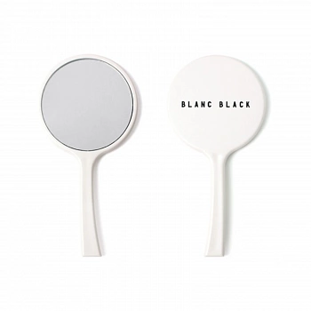 Круглое зеркальце (Белый) Handle Round Hand Mirror (White)